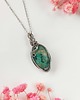 wisiory Naszyjnik Chryzokola stal chirurgiczna wisiorek handmade wirewrapping 2