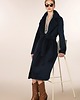 płaszcze damskie Granatowy płaszcz z alpaki 7