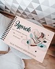 akcesoria dziecięce - różne MYSZKA W SAMOLOCIE, WATERCOLOUR drewniany album na chrzest 1