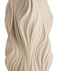 wazony Wazon porcelanowy 35,5x17,5x17,5 cm TWISSTIE beżowy 4