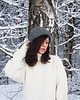 czapki damskie Szara czapka beanie wełna peruwiańska alpaka 4