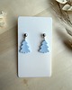 kolczyki z masy plastycznej Kolczyki Choinki - błękitne LIMITED 2