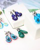 kolczyki soutache Łezki 2 sztyfty wiszące - sutasz 2