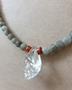 chokery Naszyjnik choker ROOTS labradoryt, prasiolit, jaspis czerwony 3