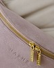 saszetka nerka Beani bag maxi - skórzana nerka - zamszowa - pudrowy róż 1
