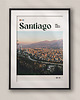 plakaty Minimalistyczny plakat Santiago Chile 3