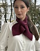 szale damskie Retro szalik 100% wełna merino bordo 3