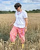 spodnie materiałowe damskie Balloon pants w paski p/r 5