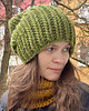 czapki damskie Zimowa czapka z wełny peruwiańskiej  i alpaki Lumi zielona 1