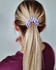 gumki do włosów Gumka jedwabna, scrunchie, gumka satynowa słodka lawenda MINI 5