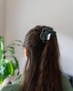 gumki do włosów Scrunchie/frotka dzianina zieleń 1