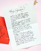 kartki scrapbooking Kaligrafia: List miłosny pisany ręcznie atramentem 4