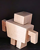 klocki i zabawki drewniane KING ROBO robot drewniany rzeźba figurka 2