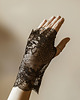 rękawiczki damskie Koronkowe rękawiczki mitenki - Czarna Melodia 3