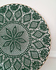 łapacze snów Szydełkowa mandala Butelkowa zieleń 3