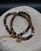 chokery Choker z brązowego sardonyksu z zawieszką 2