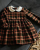 sukienki dla dziewczynki sukienka Klara  w  szkocką kratę OD RĘKI 3