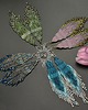 kolczyki szklane Inyanja, morskie "indiańskie" kolczyki, beading 6