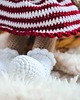 misie i maskotki Miś Misia na szydełku, miś w sukience, miś dla dziewczynki, przytulanka 5