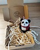 akcesoria różne Myszka Fiszka -panda wełna filc bombka święta zawieszka 2