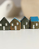 figurki i rzeźby Ceramiczne mini domki zestaw 4 szt. 3