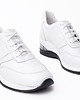 sneakersy damskie Sneakersy skórzane -  białe  (6993) 1