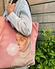 torby na ramię Torba Mr.m x Ravenart "Kobieta z gumą balonową " róż 2