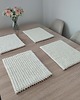 podkładki do kuchni Komplet podkładek szydełkowych prostokątnych ze sznurka 4szt - 25cmx35cm 2
