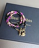 chokery Choker różowy serduszko 2