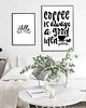 plakaty Plakat motywacyjny z napisami COFFEE 1