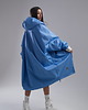 płaszcze damskie Płaszcz longline hoodie oversize baby blue 2