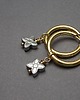 kolczyki pozłacane Kolczyki pozłacane Alloys Collection /hematite flower vol. 3 1