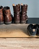 półki Nowoczesny metalowy stojak na buty, CZARNY 7