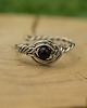 pierścionki - różne Pierścionek regulowany czarny agat wire wrapping 4