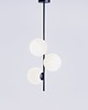 lampy stołowe Lampa wisząca BOBLER vertical 3 szklane klosze kulki mleczne 4