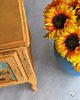szafki Ręcznie malowana szafka inspirowana malarstwem, słoneczniki, ceramiczna gałka 2