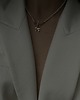 złote naszyjniki Złoty naszyjnik z białych pereł SWAROVSKI CRYSTAL z kokardką 2