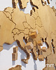 Ozdoby na ścianę Drewniana Mapa Świata 120x60x06 cm Granice 2