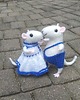 figurki i rzeźby Para filcowanych myszek 2