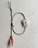 bransoletki - inne Bransoletka handmade z ręcznym haftem - Piesek - unikat 1