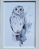 grafiki i ilustracje Grafika ręcznie malowana "Sowa" 1