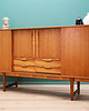 komody i szafki Highboard tekowy, duński design, lata 60 4
