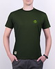t-shirty męskie Koszulka męska z naszywką LEŚNE OBOZOWISKO khaki - 1