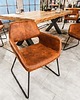 krzesła Krzesło vintage Django brązowe mikrofibra 1