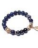 bransoletki z kamieni naturalnych Kolekcja Rich - Navy blue leaf /04.12.22/ 2