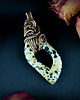 wisiory Jaspis dalmatyński wisiorek wire wrapping 7