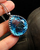 wisiory Naszyjnik Swiss Blue - Topaz Swiss Blue Srebro 7