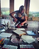 obrazy Obraz olejny ręcznie malowany 31x60 "Sikorka" las 4
