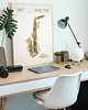 plakaty Saksofon - patent - plakat 50x70 cm 1