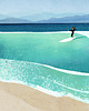 plakaty Surferka na falach - plakat fine art 1